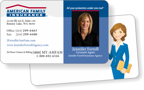 americanfamilybusinesscard-example1 - American Family Insurance Business Cards Templates Ordering